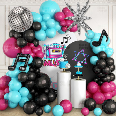 90s 80s Disco Theme Party Decorations,  Back to 90s 80s Hip Hop Birthday Supplies