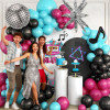 90s 80s Disco Theme Party Decorations,  Back to 90s 80s Hip Hop Birthday Supplies