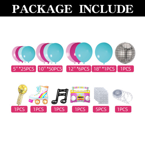 90s 80s Disco Theme Party Decorations, Back to 90s 80s Hip Hop Birthday Supplies