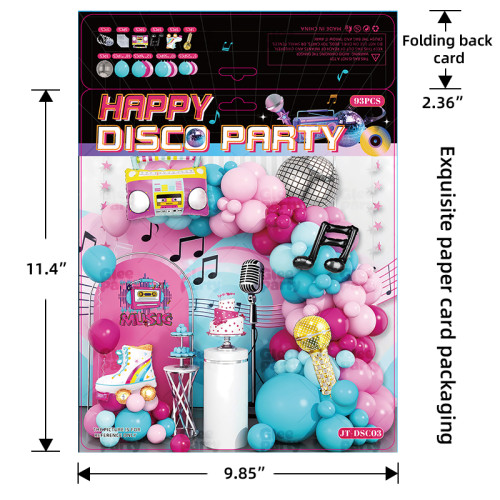 90s 80s Disco Theme Party Decorations, Back to 90s 80s Hip Hop Birthday Supplies