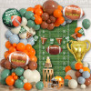 Cross-border rugby-themed Super Bowl balloon arch set event birthday balloon chain set