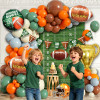 Cross-border rugby-themed Super Bowl balloon arch set event birthday balloon chain set