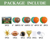 Cross-border rugby-themed Super Bowl balloon arch set event birthday balloon chain set