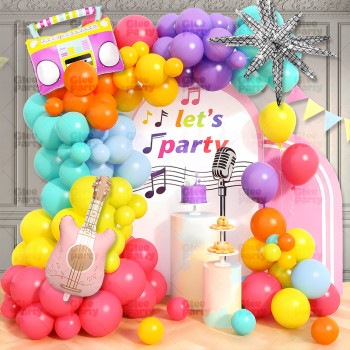 Balloon Garland Kit Wholesale Music Party Balloon Arch Kit Rainbow Party Decor Lets Party Decor