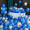[Blue + Metallic Silver]100pcs