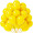 12-inch matte yellow(100pcs)