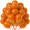 12-inch matte orange(100pcs)