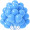 12-inch matte light blue(100pcs)