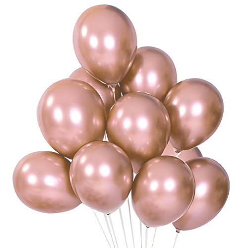 12 Inch Metallic Latex Balloon 100 Pack Wholesale Party Decoration Balloon Bulk Supply For Event Use