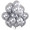 12-inch metal silver(100pcs)