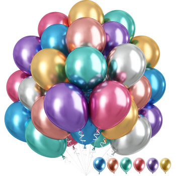 12 Inch Metallic Latex Balloon 100 Pack Wholesale Party Decoration Balloon Bulk Supply For Event Use