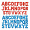 16 Inch Blue&Red Letter Foil Balloon Alphabet  Wholesale Party Decoration Balloon For Event Supply