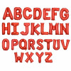16 Inch Blue&Red Letter Foil Balloon Alphabet  Wholesale Party Decoration Balloon For Event Supply