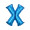 Blue X