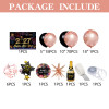 2027 New Year Balloon Kit Rose Gold Black Champagne Balloon Arch Decoration Set Wholesale