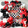Race Car Party Supplies Racing Car Birthday Disposable Tableware Set Plates Cups Napkins Cutlery For Boys Party Decor