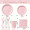 Pink 7-piece set