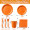 Orange 7-piece set