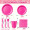 Magenta 7-piece set