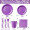Purple 7-piece set