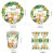 Wild One Party Supplies Jungle Animal Paper Plates Cups Napkins, Baby 1St Birthday Tableware