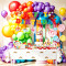 Rainbow Birthday Party Supplies Disposable Plates Cups Napkins Cutlery Straw