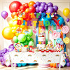 Rainbow Birthday Party Supplies Disposable Plates Cups Napkins Cutlery Straw