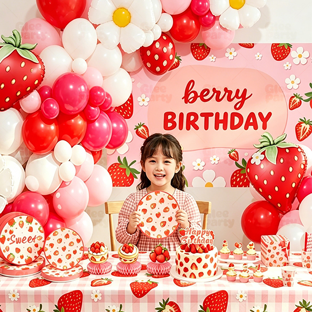 Strawberry Party Tableware Kit