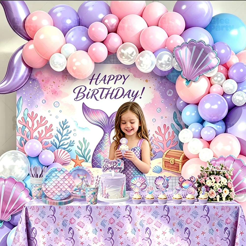 Mermaid Party Tableware Kit