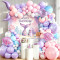 Mermaid Party Supplies Disposable Tableware Kit Paper Plates Cups Napkins Straws Cutlery