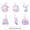 Hanging items (6pcs/pack) Hanging items (6pcs/pack)