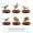 Decorative items (6pcs/pack)