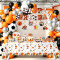 Sports Party Supplies Disposable Tableware Kit Paper Plates Cups Napkins Straws Cutlery