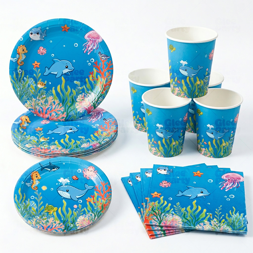 Blue Ocean Under Sea Tableware Kit