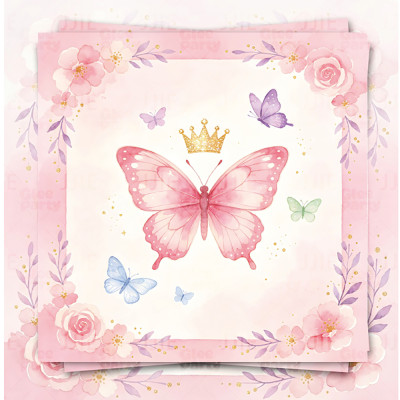 Butterfly Party Supplies,Disposable Paper Plates Cups Napkins Tablecloth For Birthday Decorations