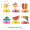 Decorative items (6pcs/pack) Decorative items (6pcs/pack)