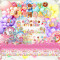 Donut Party Supplies,Disposable Paper Plates Cups Napkins Tablecloth Kids Birthday Decor Set