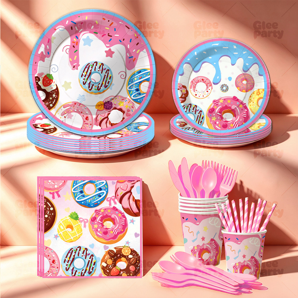 Donut Party Supplies Kit