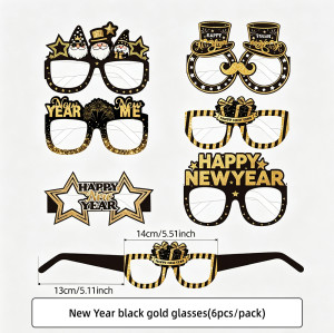 New Year Party Supplies,Happy New Year Banner Photo Booth Props Hanging Decor Kit