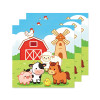 Farm Animal Party Supplies,Disposable Paper Plates Cups Napkins Tablecloth Kids Birthday Decor Set