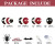 Halloween Balloon Garland Kit Red Black White Bloody Handprint Spider Bat Decor For Party Backdrop