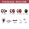 Halloween Balloon Garland Kit Red Black White Bloody Handprint Spider Bat Decor For Party Backdrop