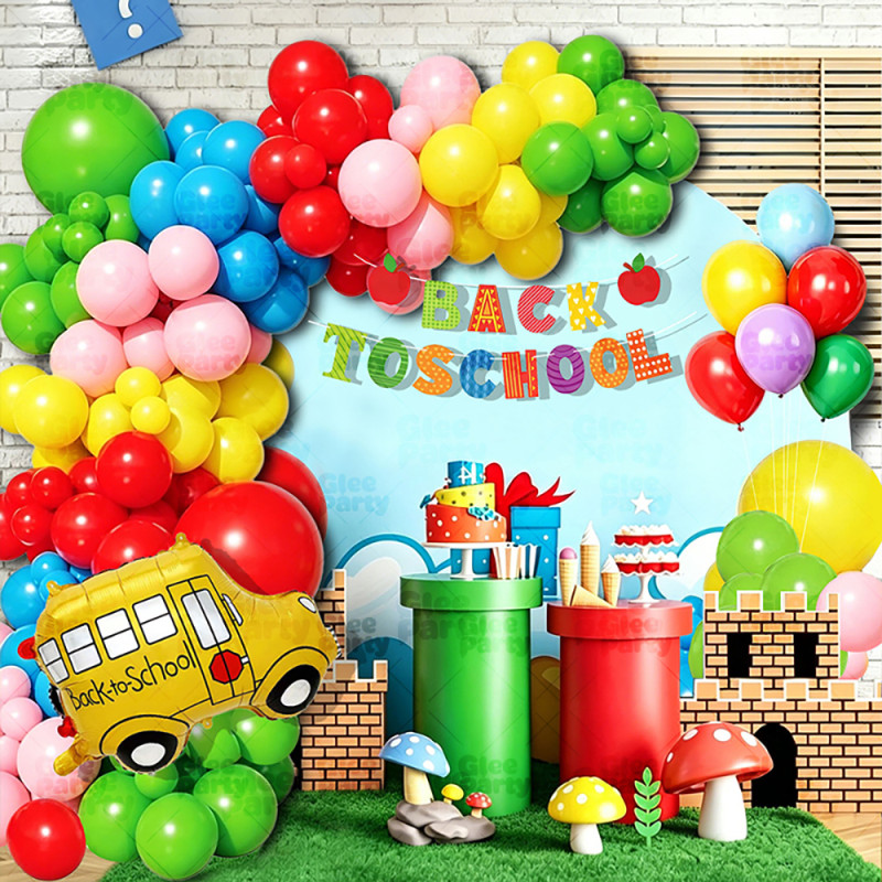 Back To School Balloon Set Classroom Decor School Opening Party Supplies