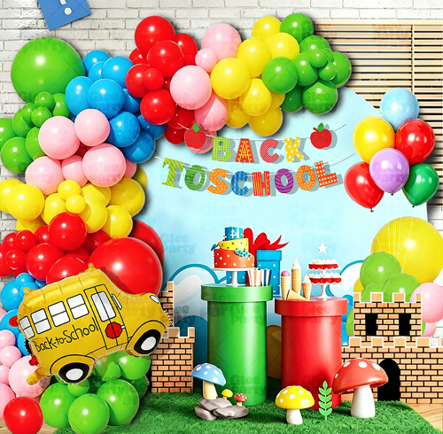 Back To School Balloon Set Classroom Decor School Opening Party Supplies