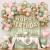 Sage Green Pink Birthday Balloon Garland Kit Butterfly Floral Theme Party Decor