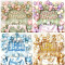 White Gold Birthday Balloon Garland Kit Butterfly Floral Theme Party Decor For Luxury Birthday Celebration