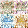 White Gold Birthday Balloon Garland Kit Butterfly Floral Theme Party Decor For Luxury Birthday Celebration