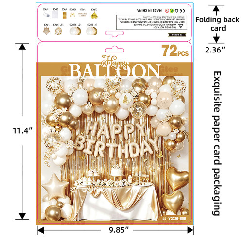 White Gold Birthday Balloon Garland Kit Butterfly Floral Theme Party Decor For Luxury Birthday Celebration