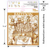 White Gold Birthday Balloon Garland Kit Butterfly Floral Theme Party Decor For Luxury Birthday Celebration