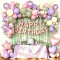 Purple Pink Sage Green Birthday Balloon Garland Kit Butterfly Floral Theme Girl Party Decor